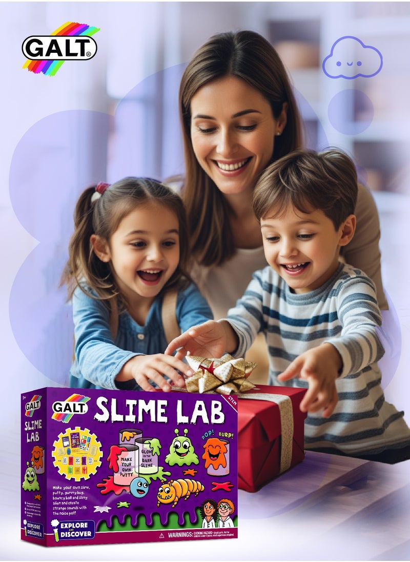 Slime Lab Science Kit for Kids | Glow Putty | Gummy Bugs | Noise Pot | STEM Learning Fun | 30.98 x 7 x 21.99cm
