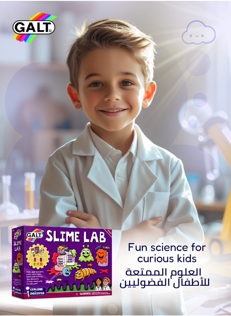 Slime Lab Science Kit for Kids | Glow Putty | Gummy Bugs | Noise Pot | STEM Learning Fun | 30.98 x 7 x 21.99cm