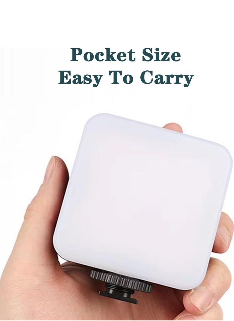 Rectangle Selfie Light with Tripod Stand, LED Light Phone Tripod Portable Phone Holder for iPhone Android Laptop Tablet Video Conference Lighting YouTube Makeup TIK Tok Live Stream