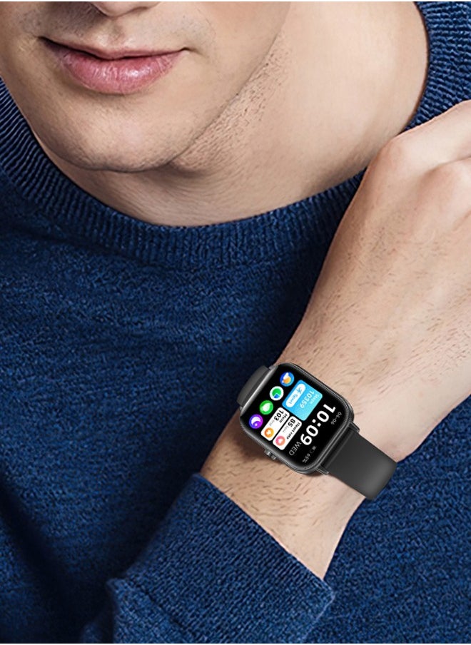 Men/Women Bluetooth Smartwatch, 1.83-Inch High Definition Large Screen Full Screen Touch, Ultra Thin Body, 100+ Sports Modes, Wireless Answering/Making Calls, Multi Dimensional Health Monitoring, Smart Bracelet RT i128