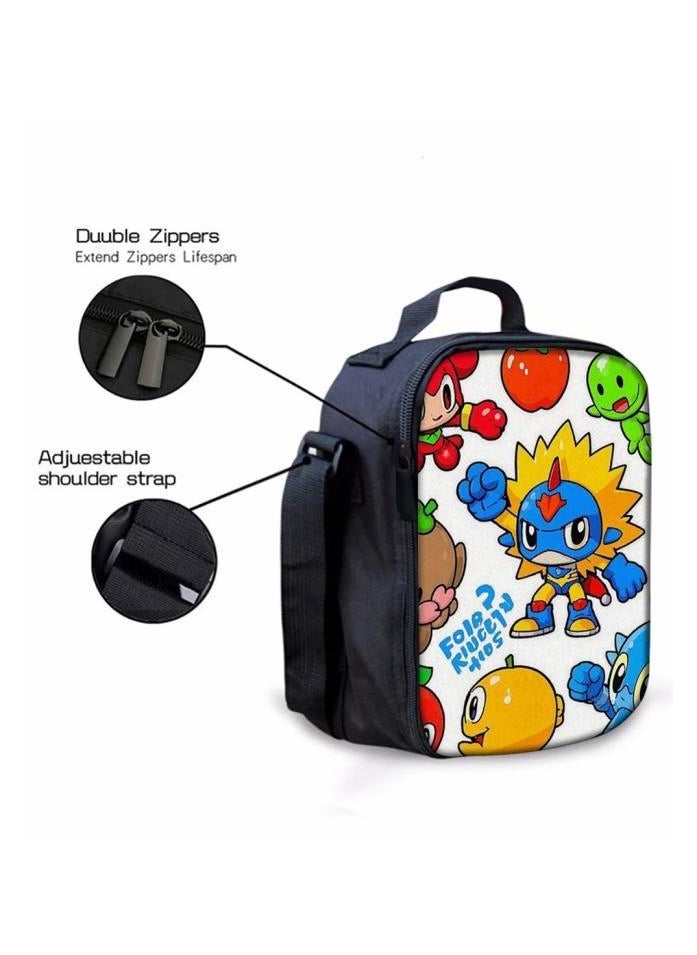 Cartoon three-piece schoolbag with zipper - 466