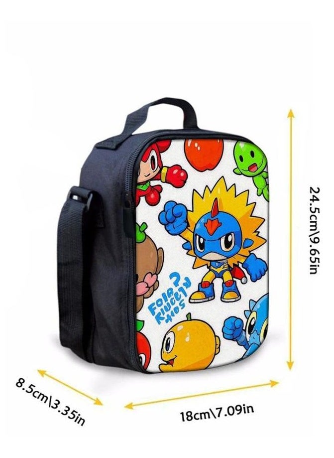 Cartoon three-piece schoolbag with zipper - 466