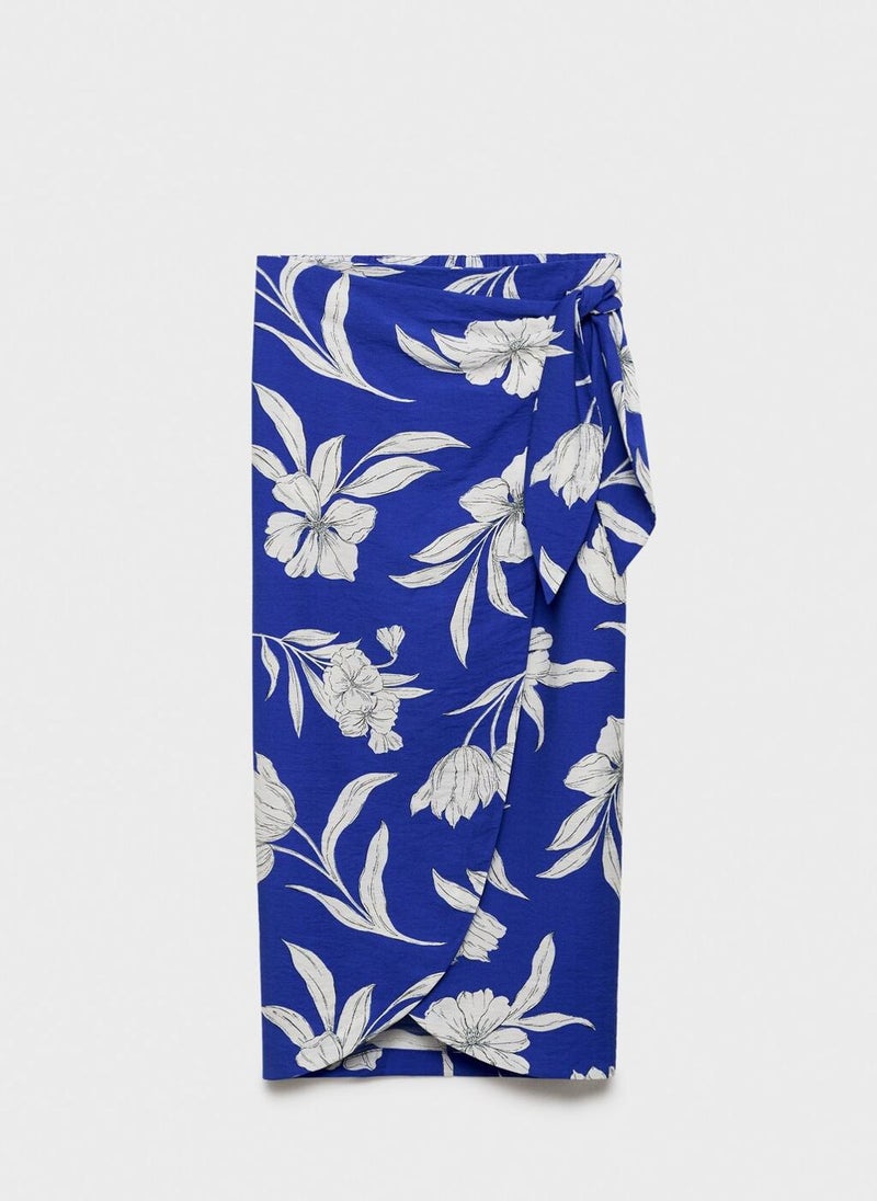Floral Sarong Skirt