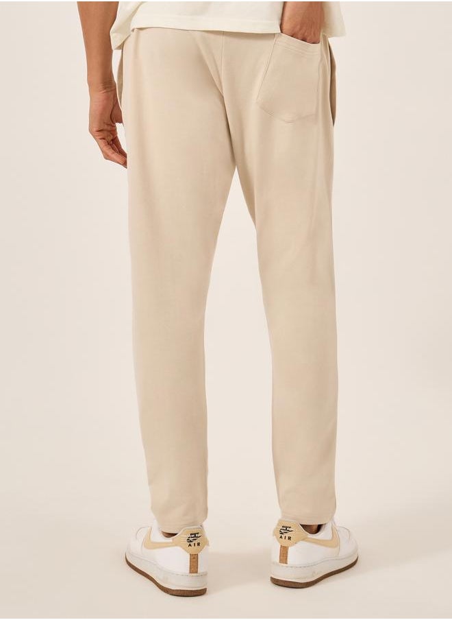 Eco Earth Slim Terry Open Hem Jogger with Welt Pockets