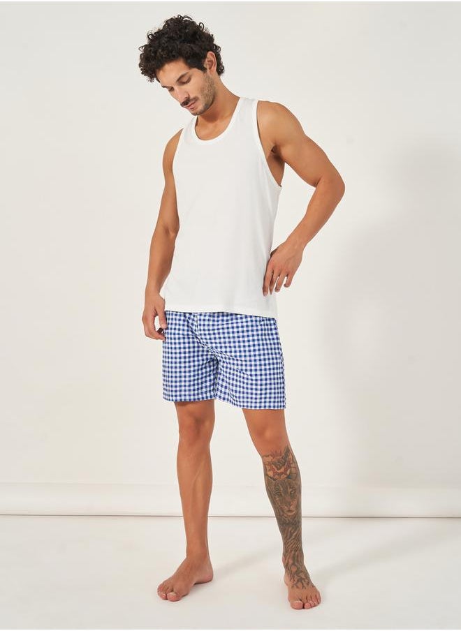 Pack of 2 - Checked Assorted Woven Boxers