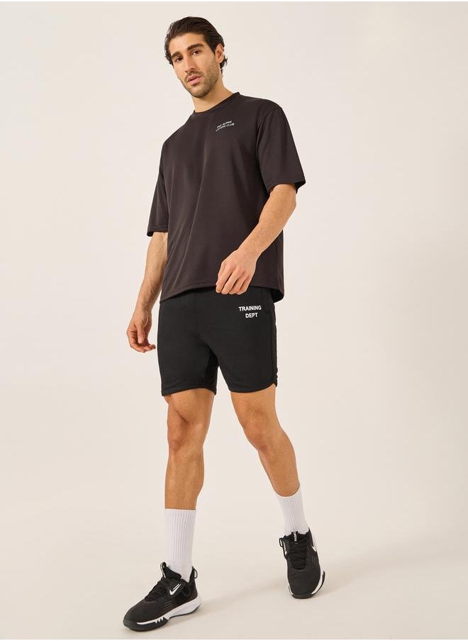 Fleece Cycling Shorts with Drawstring