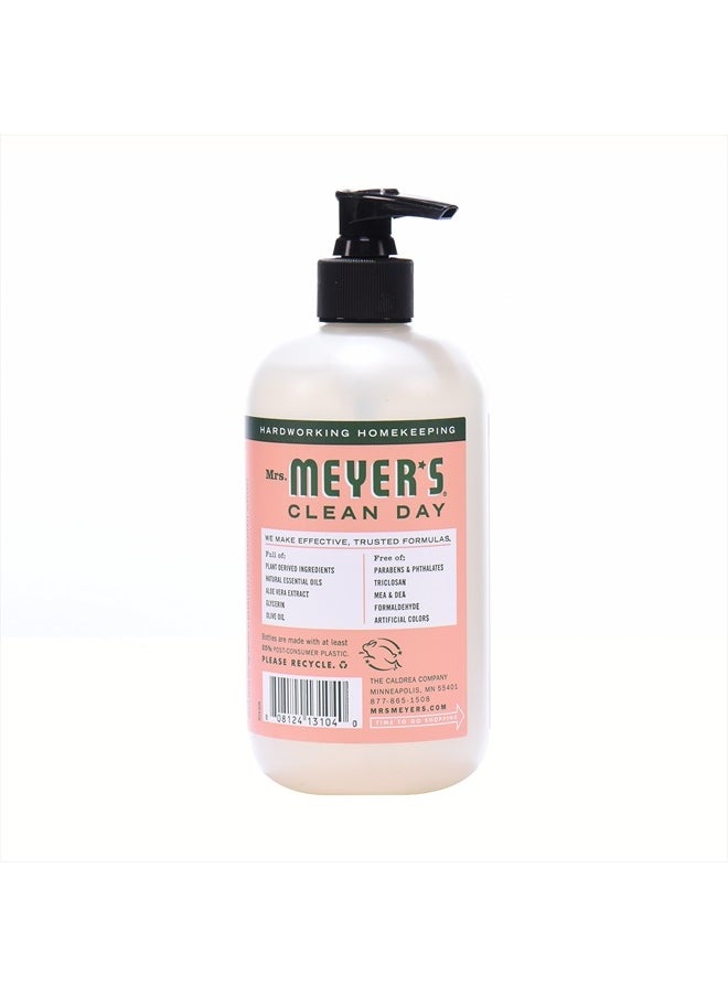 Mrs. Meyer's Hand Soap, Made with Essential Oils, Biodegradable Formula, Geranium, 12.5 Fl. Oz - Pack of 3
