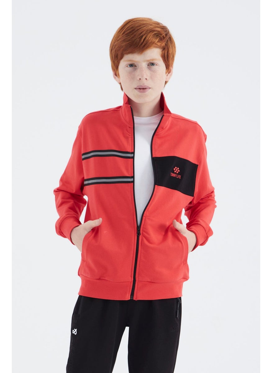 Fiesta Stand Collar Boy Sweatshirt - 11183