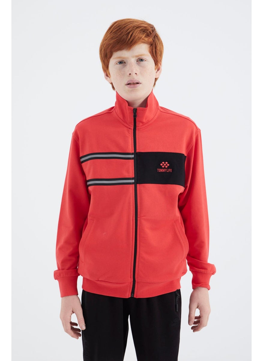 Fiesta Stand Collar Boy Sweatshirt - 11183