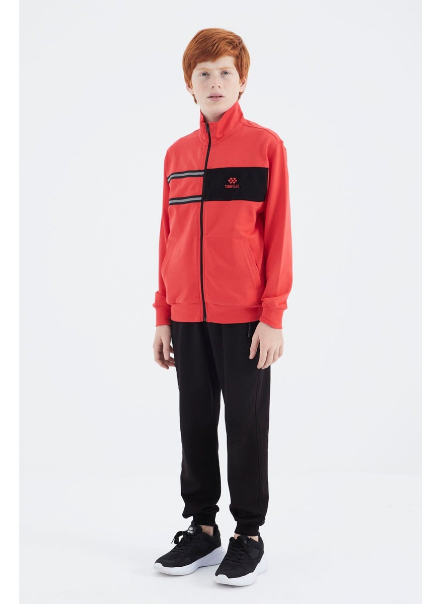 Fiesta Stand Collar Boy Sweatshirt - 11183