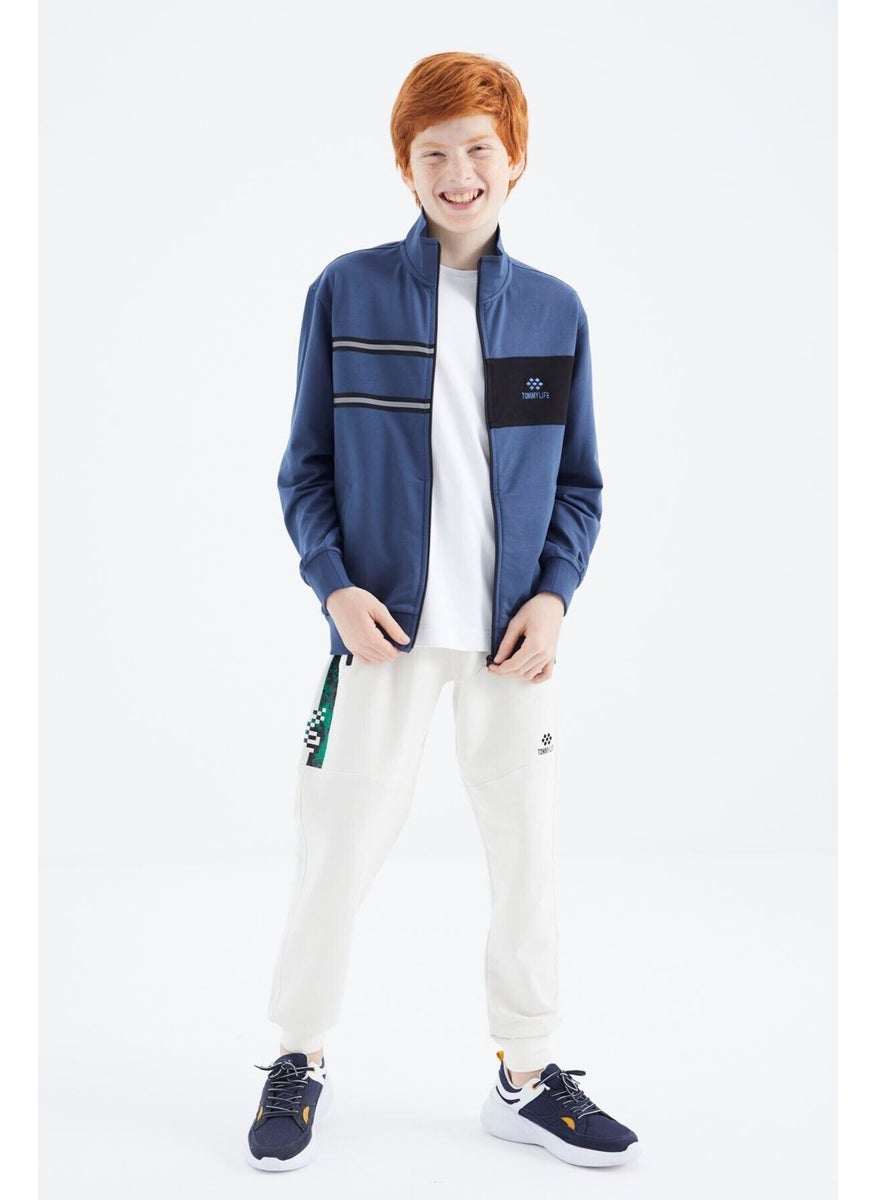 Parliament Stand Collar Boy Sweatshirt - 11183