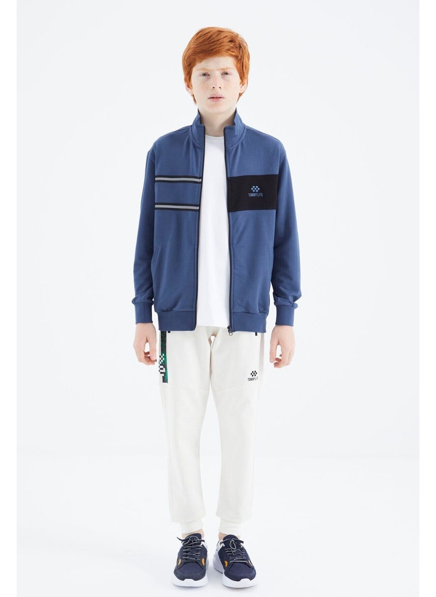 Parliament Stand Collar Boy Sweatshirt - 11183