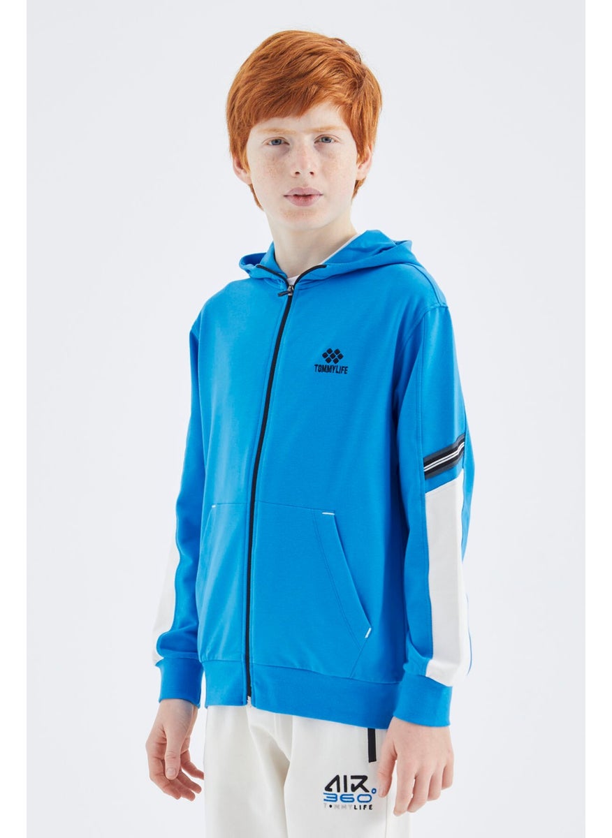 Saks Zippered Boy Sweatshirt - 11180