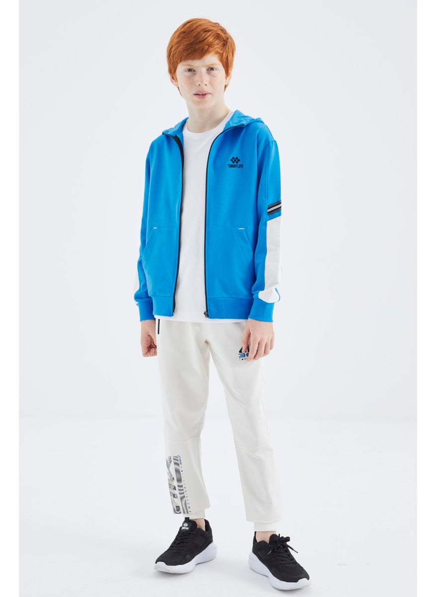 Saks Zippered Boy Sweatshirt - 11180