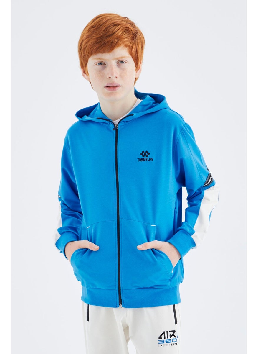 Saks Zippered Boy Sweatshirt - 11180