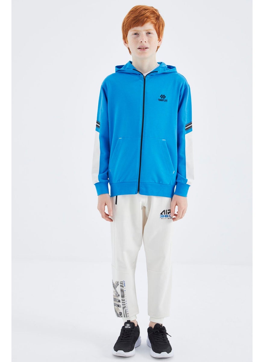 Saks Zippered Boy Sweatshirt - 11180
