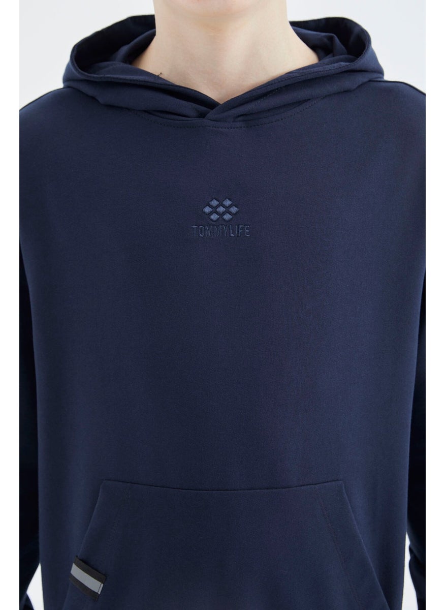Indigo Hooded Boy Sweatshirt - 11177