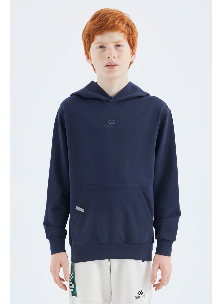 Indigo Hooded Boy Sweatshirt - 11177