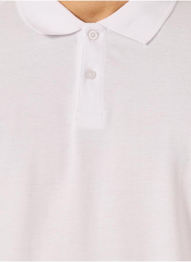 Solid Short Sleeve Pique Relaxed Fit Polo