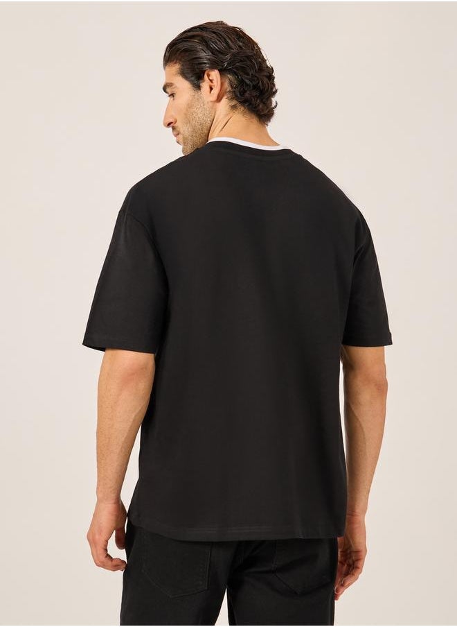 Tipped V Neck Jersey Regular Fit T-Shirt