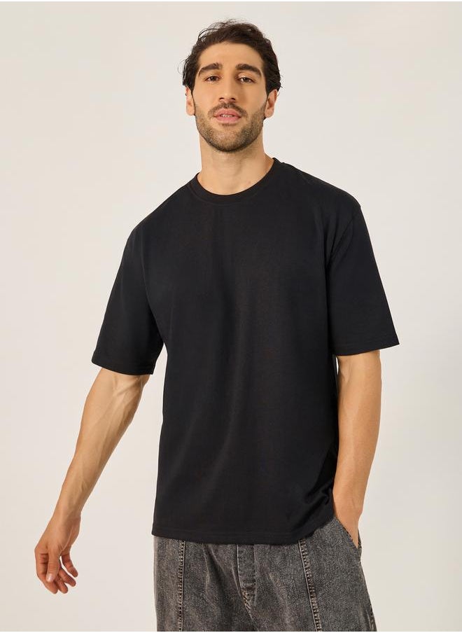 Graphic Print Oversized Round Neck T-Shirt