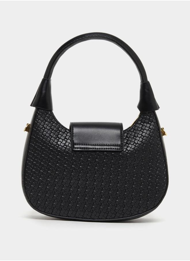 Textured Handbags with Chain Strap