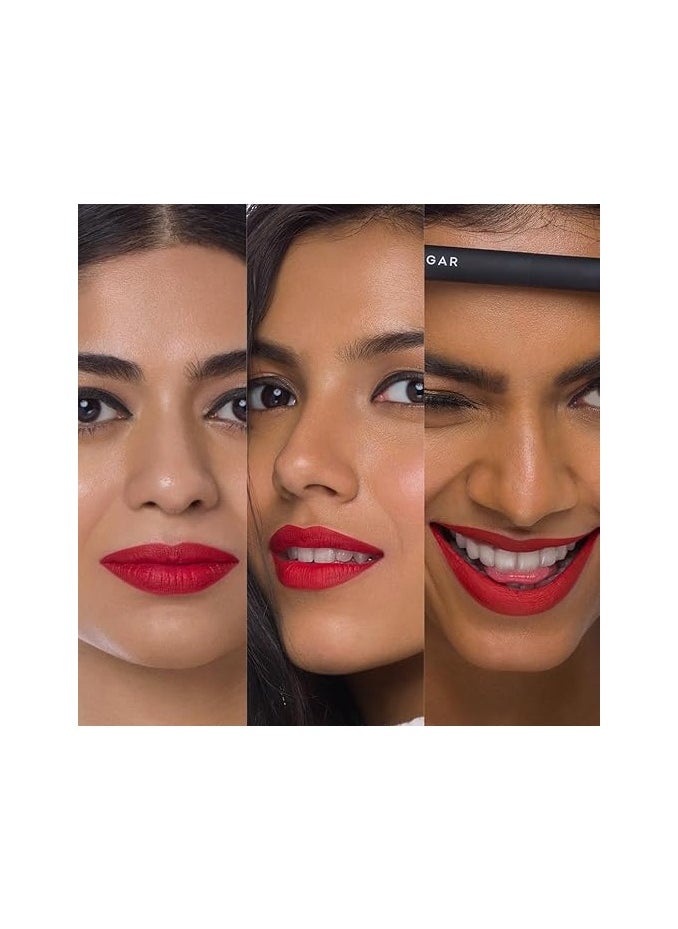 SUGAR Cosmetics Matte Attack Transferproof Lipstick - 02 Red Zeppelin (Chilli Red), Red, 2 g Moisturiser, Long Lasting, Matte Finish