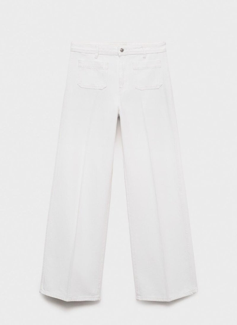 Wideleg Jeans With Pockets