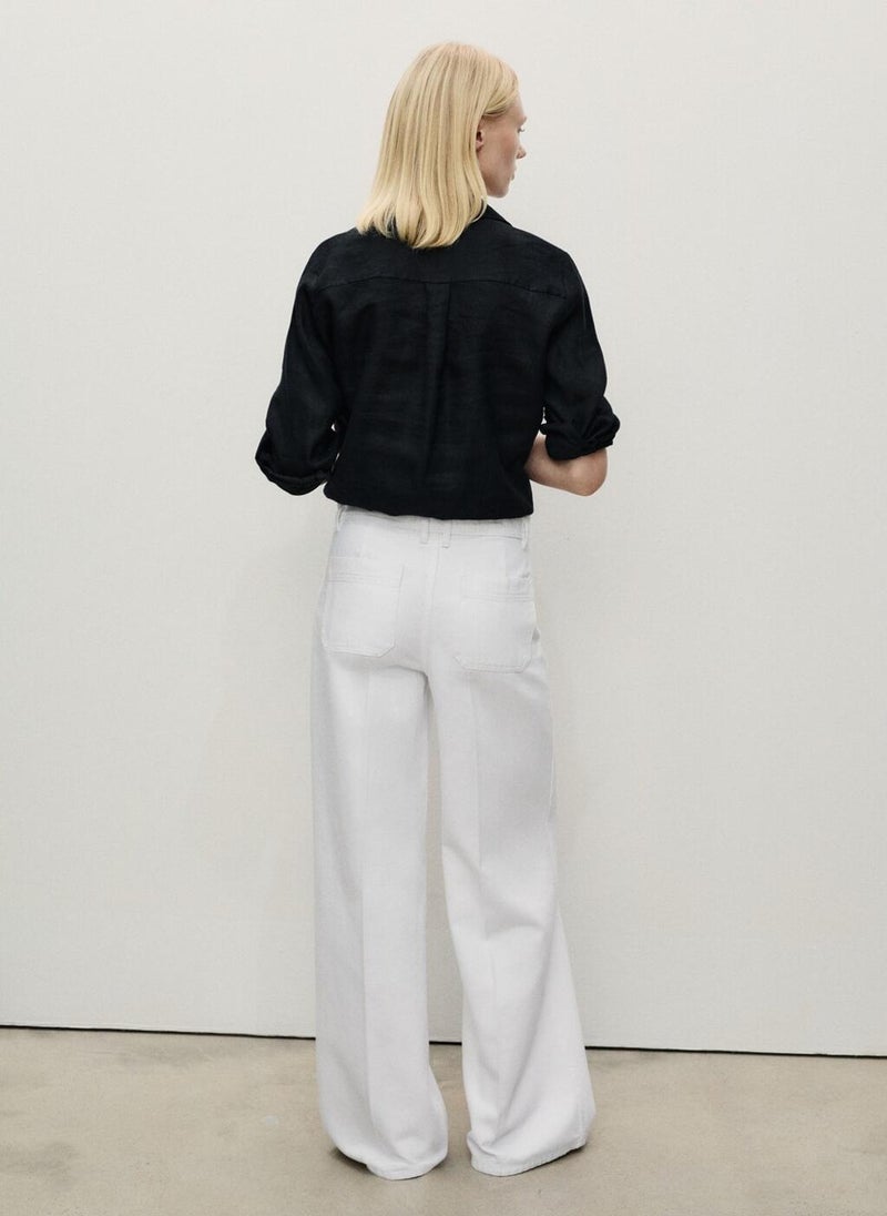 Wideleg Jeans With Pockets
