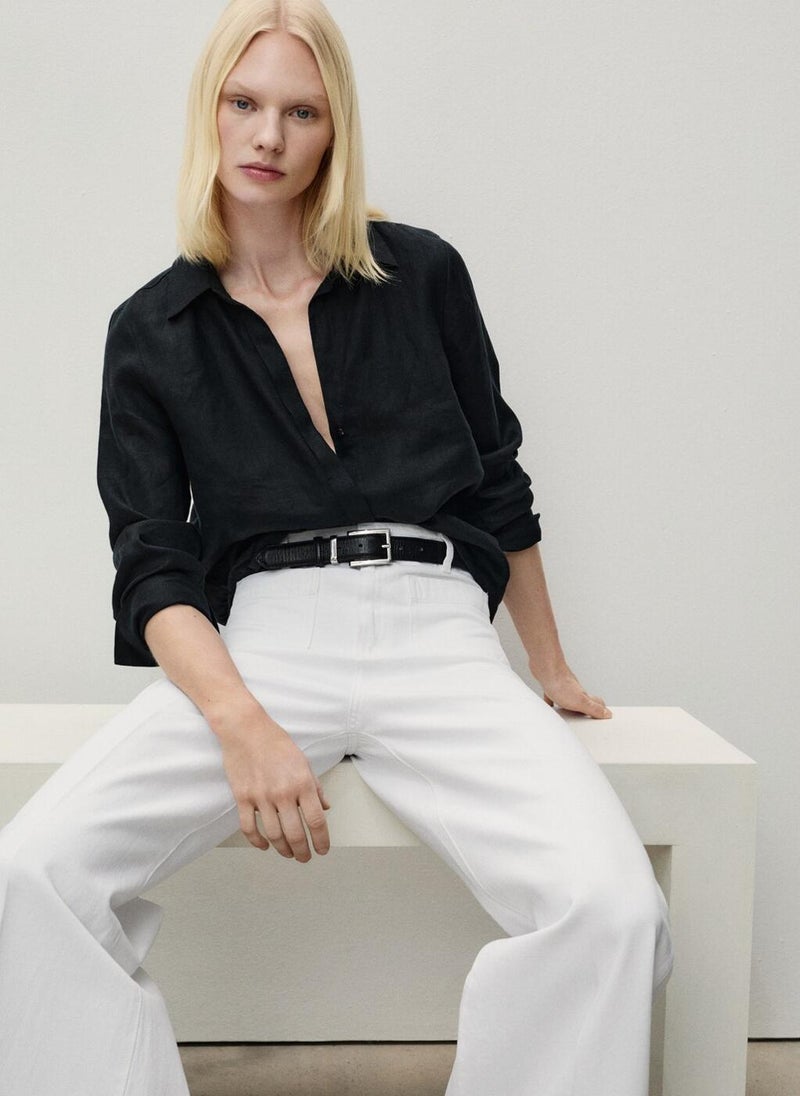 Wideleg Jeans With Pockets