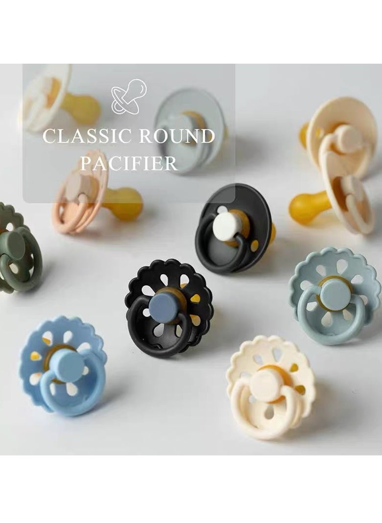 Pacifiers | 1-Pack Soothers | Flowers Nipple | BPA-Free Natural Latex Food Grade  |  Super Soft Bite Resistance  |  Sleep Anti-Flatulence  |   Teething Toy | Sage Green