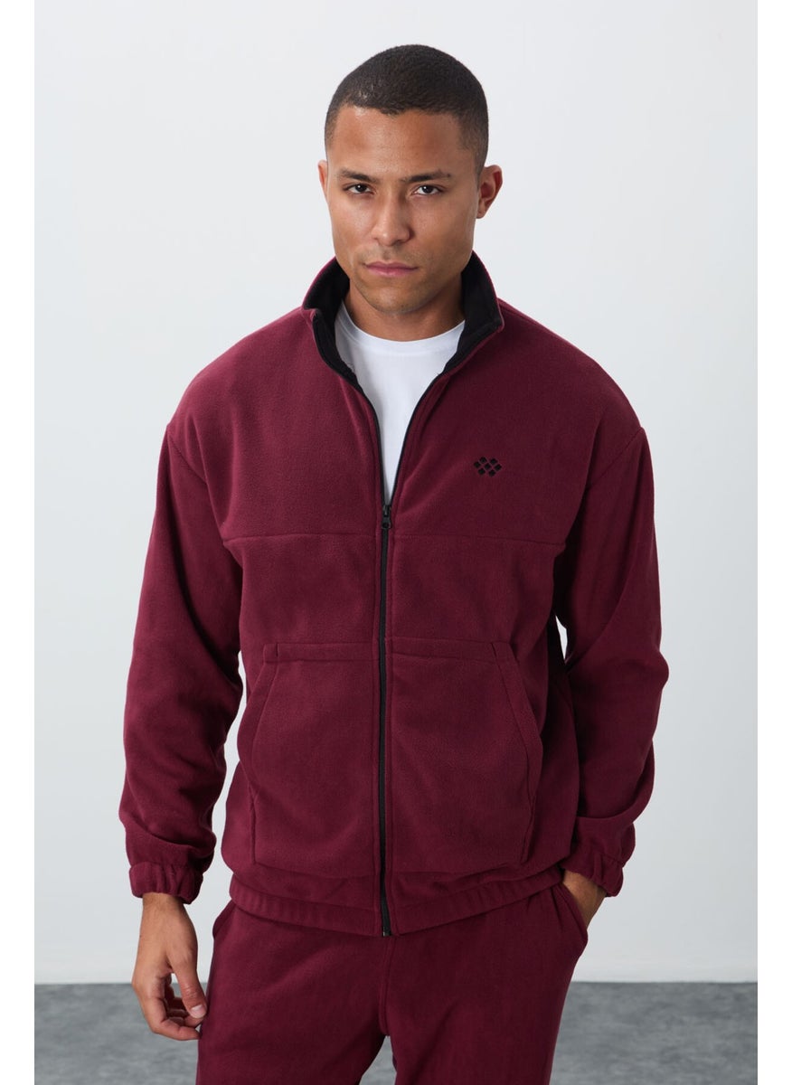 Erguvan Thick Soft Texture Comfort Fit Embroidered Men's Tracksuit - 85269