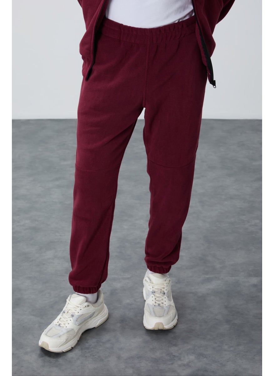 Erguvan Thick Soft Texture Comfort Fit Embroidered Men's Tracksuit - 85269