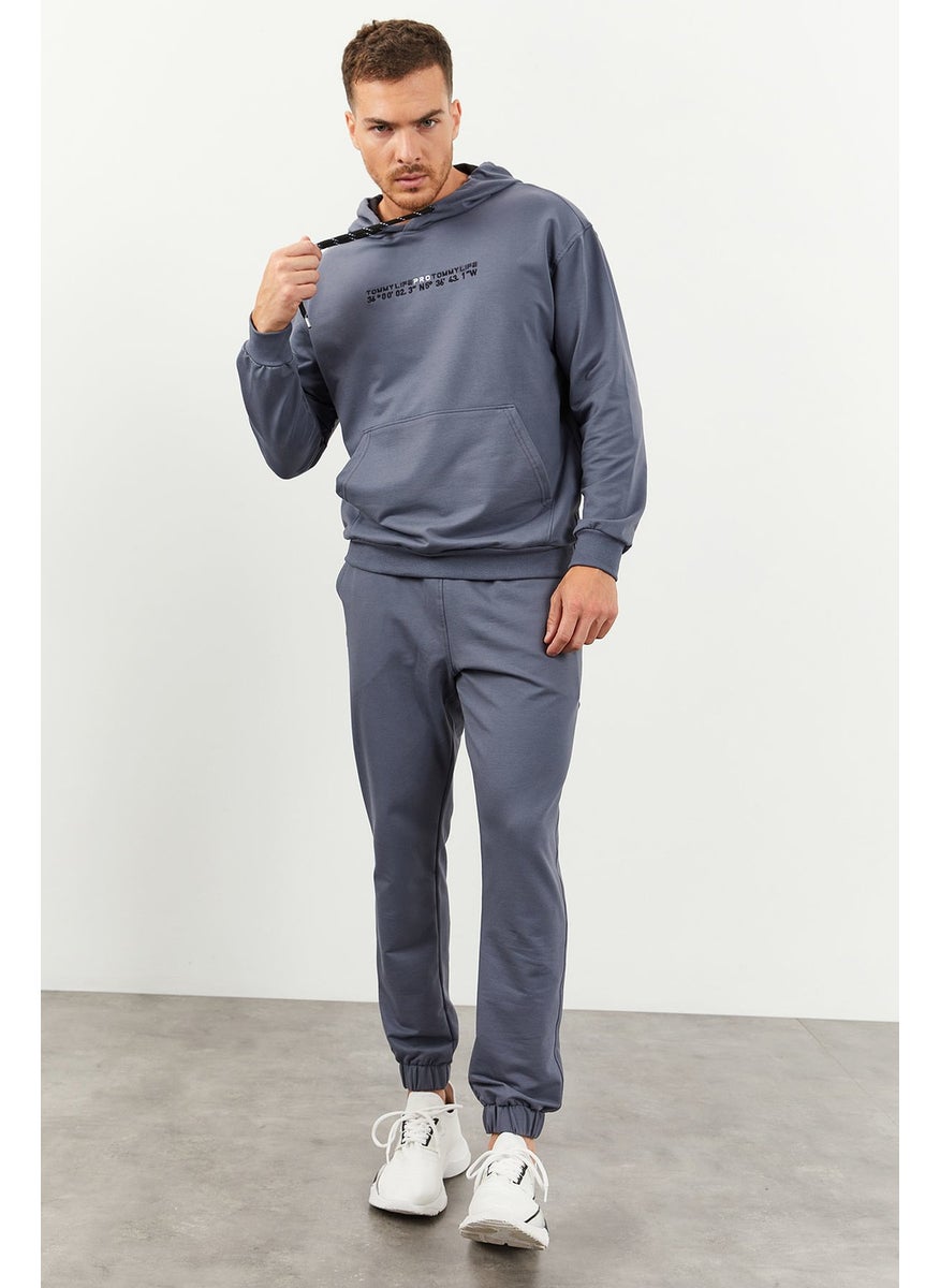 Petrol Men's Hooded Kangaroo Pocket Oversize Elastic Leg Tracksuit - 85117