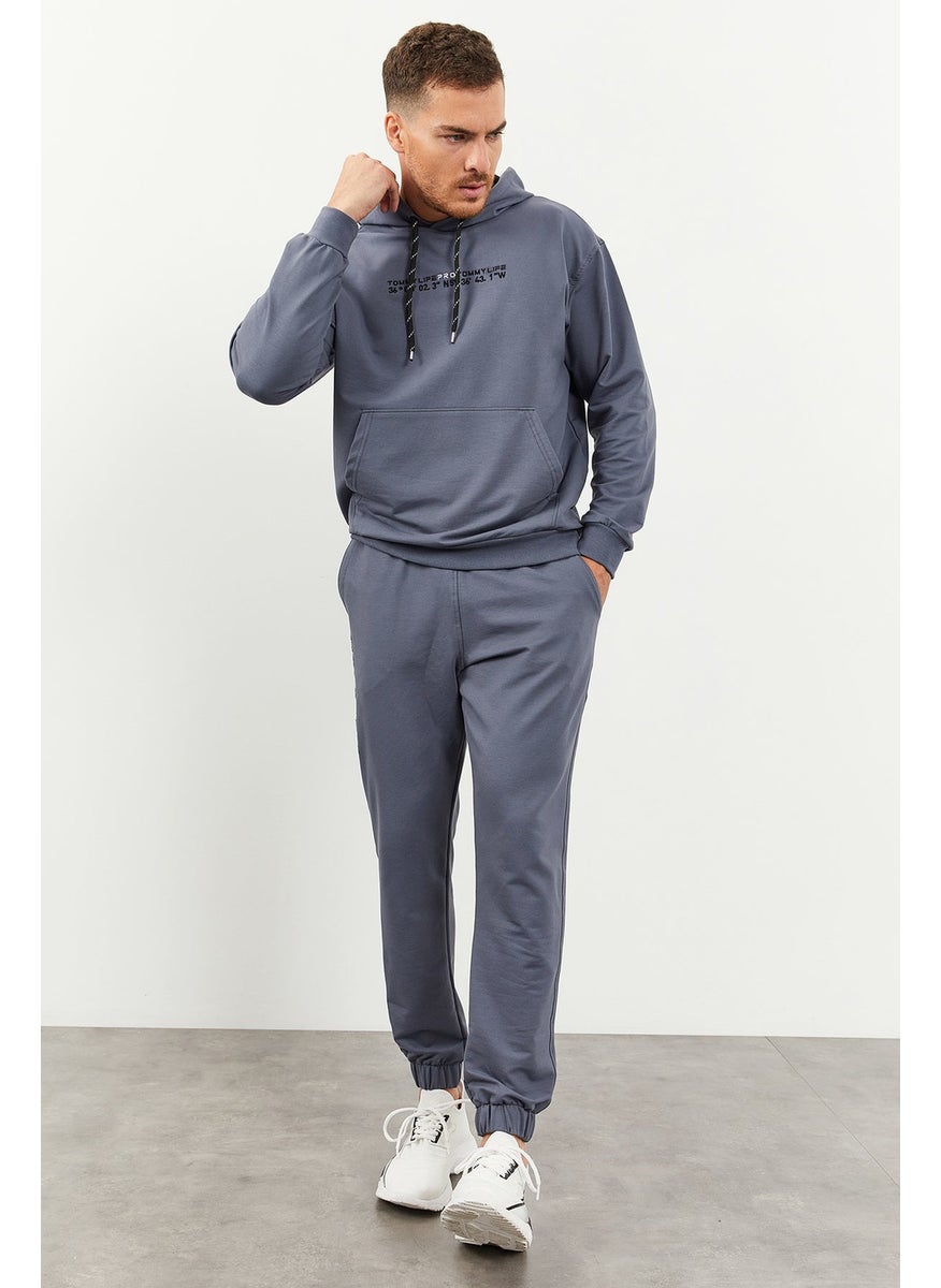 Petrol Men's Hooded Kangaroo Pocket Oversize Elastic Leg Tracksuit - 85117