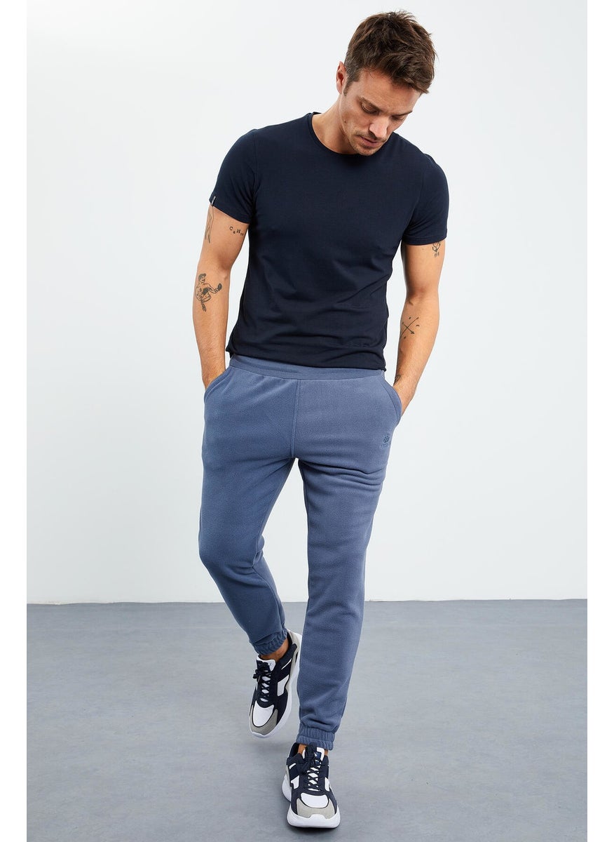 Petrol Men's Hidden Zipper Comfortable Form Elastic Leg Fleece Tracksuit Bottom - 84866