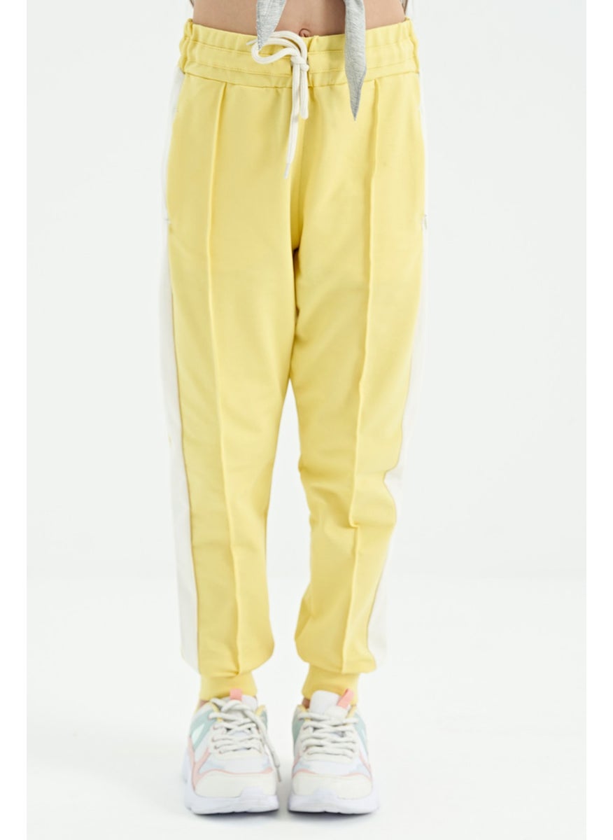 Lemon Side Band Hidden Zipper Pocket Detailed Jogger Girl Tracksuit Bottom - 75122