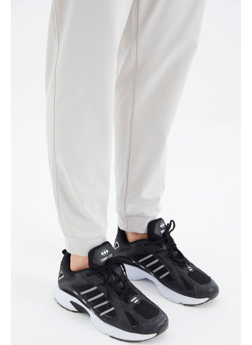 Stone Laced Pocket Detailed Comfortable Fit Men's Tracksuit Bottom 84995