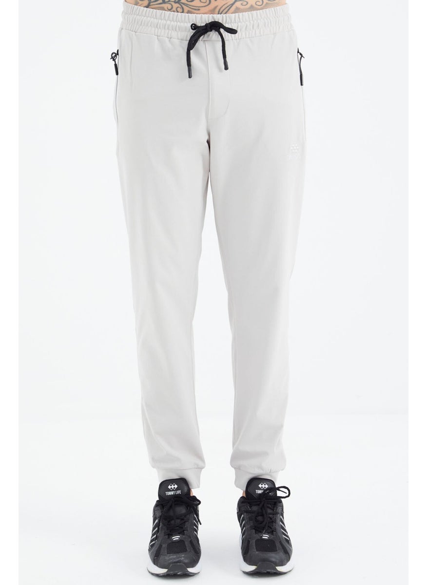 Stone Laced Pocket Detailed Comfortable Fit Men's Tracksuit Bottom 84995
