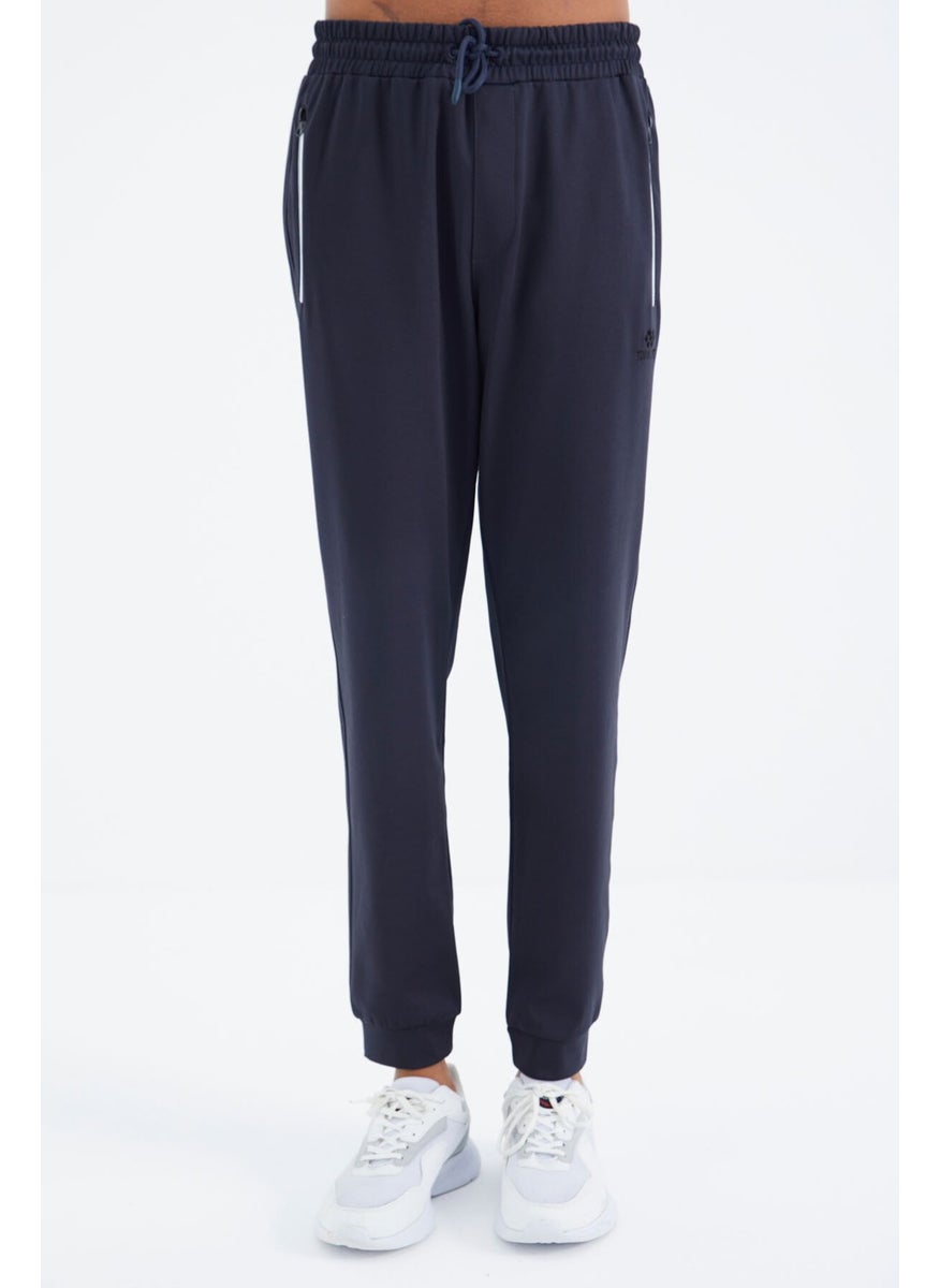 Anthracite Laced Pocket Detailed Relaxed Fit Men's Tracksuit Bottom - 84993