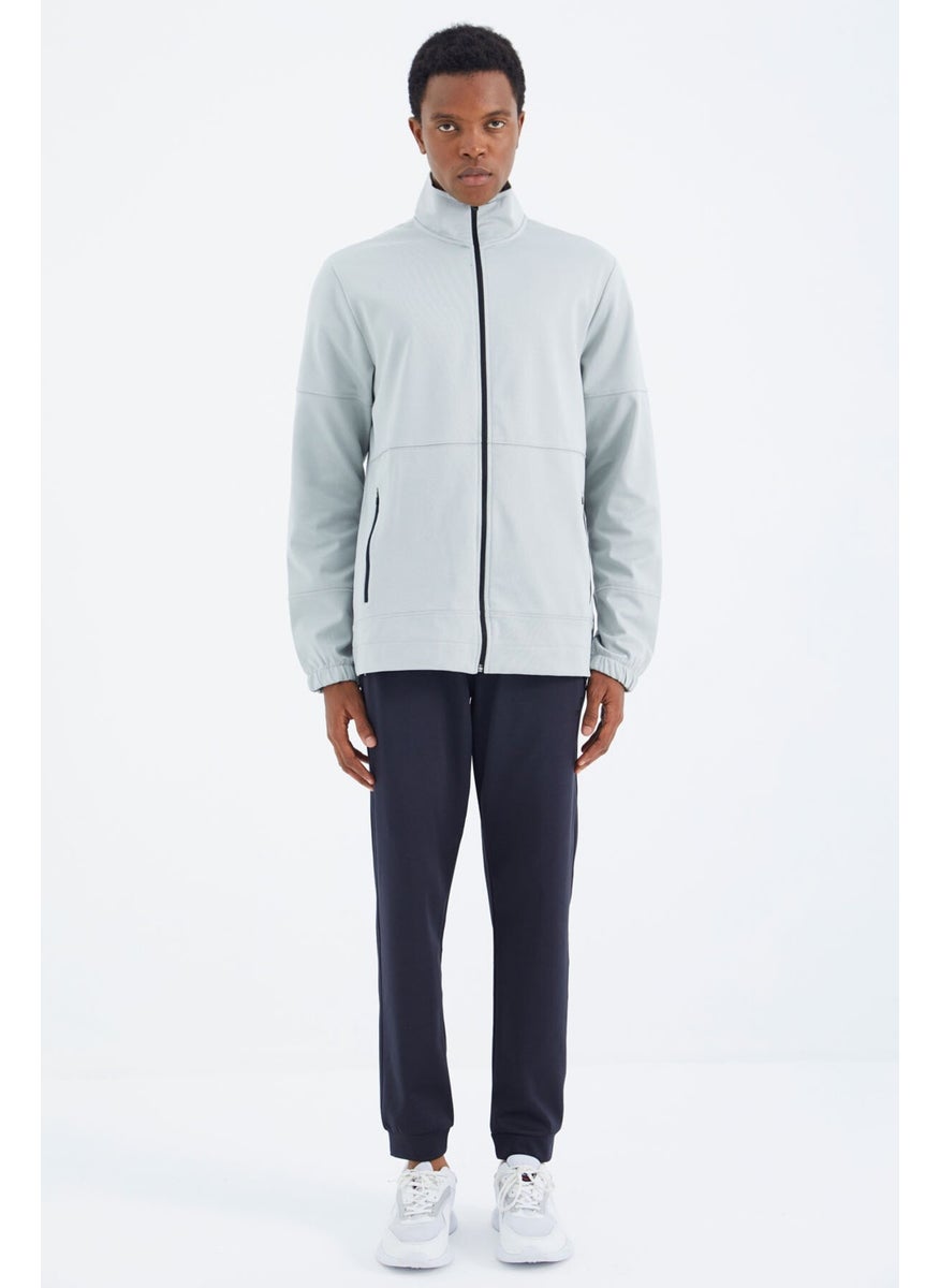 Anthracite Laced Pocket Detailed Relaxed Fit Men's Tracksuit Bottom - 84993