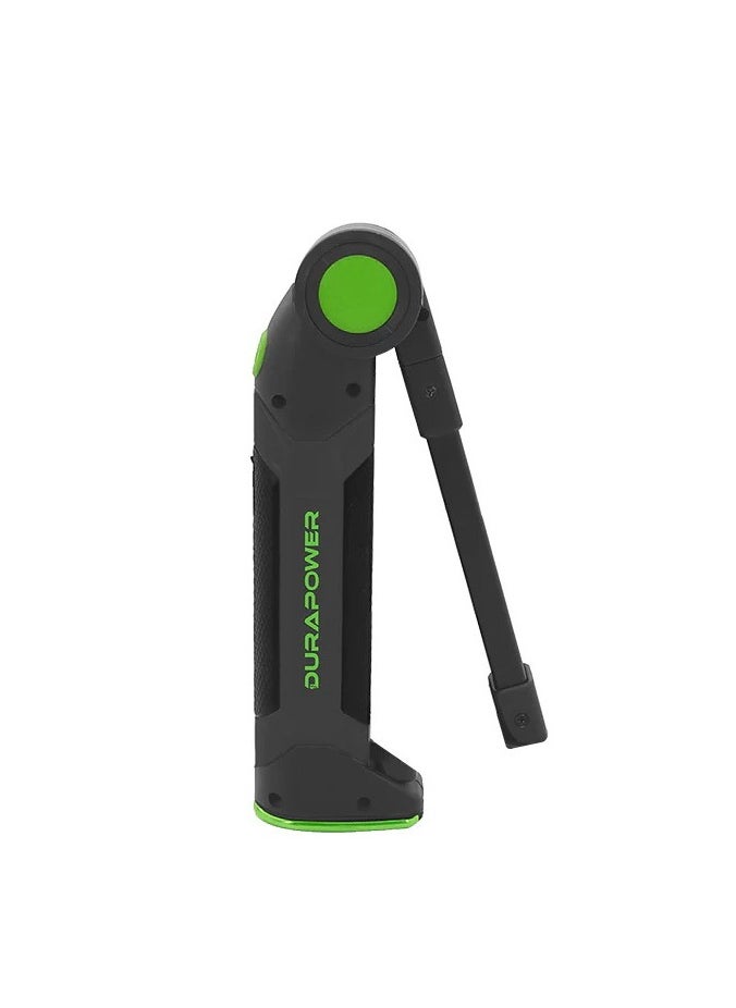 LED Rechargeable Rotating Emergency Light – 500lm COB Work Light with Top Inspection Lamp, 3 Modes, 360° Swivel, Magnetic Base, Hook, for Car Inspection, Repair, Garage, Auto Work