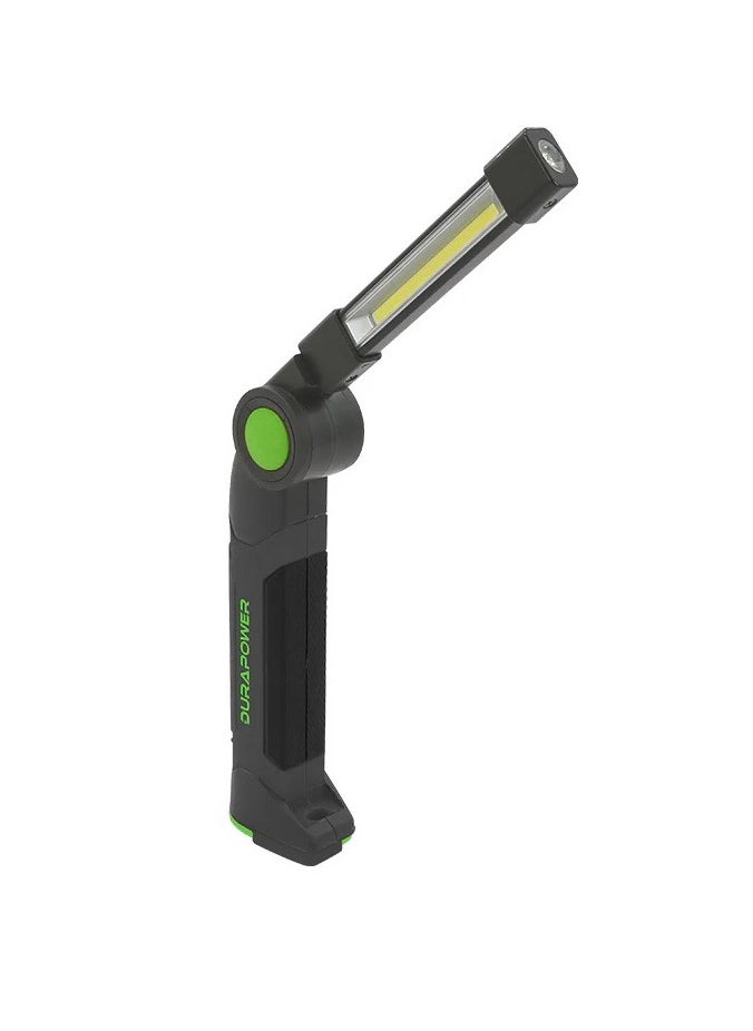 LED Rechargeable Rotating Emergency Light – 500lm COB Work Light with Top Inspection Lamp, 3 Modes, 360° Swivel, Magnetic Base, Hook, for Car Inspection, Repair, Garage, Auto Work