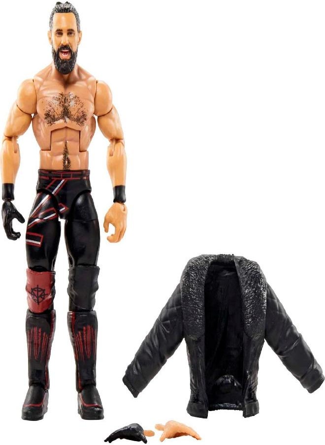 Mattel WWE Seth Rollins Top Picks Elite Collection Action Figure, Articulation & Life-Like Detail, Interchangeable Accessories, 6-Inch