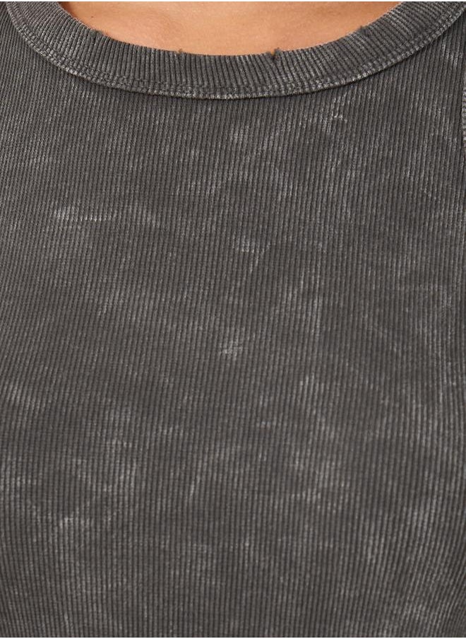 Styli Pack of 2 - Acid Washed Rib Knit Tank Top