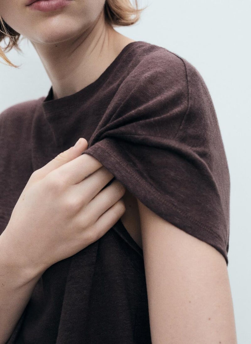 Regular-Fit Linen T-Shirt