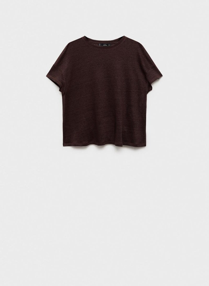 Regular-Fit Linen T-Shirt