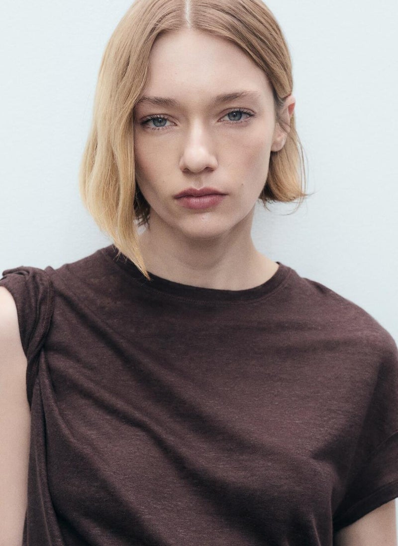 Regular-Fit Linen T-Shirt