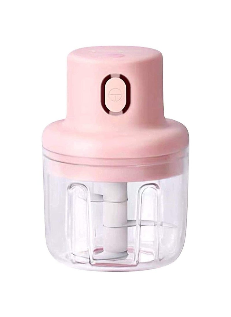 Mini Smart Electric Garlic Chopper - Wireless One-Touch Food Processor for Garlic, Onion & Vegetables (100ml/250ml)