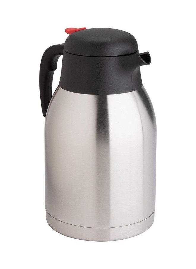 Thermal Coffee Jug With Lid Silver/Black